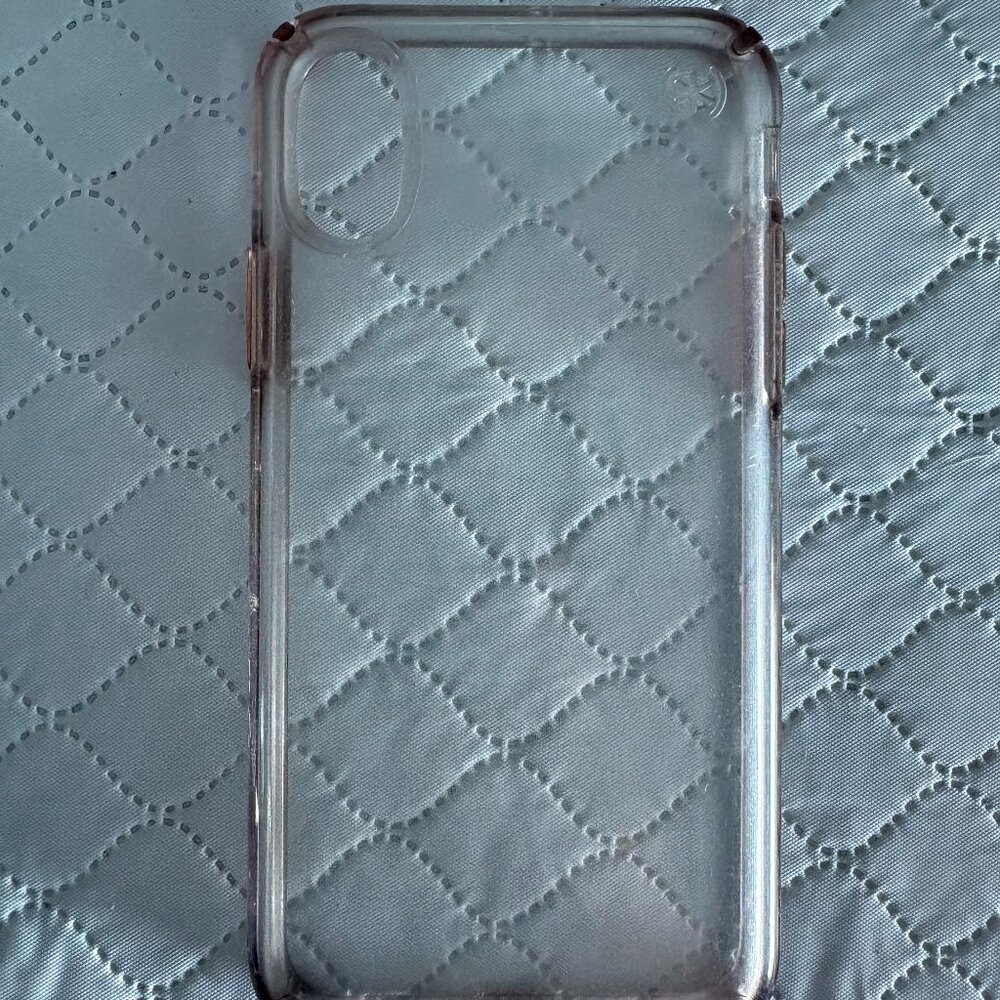 USED Speck iPhone XS/iPhone X Presidio Clear Case, Clear